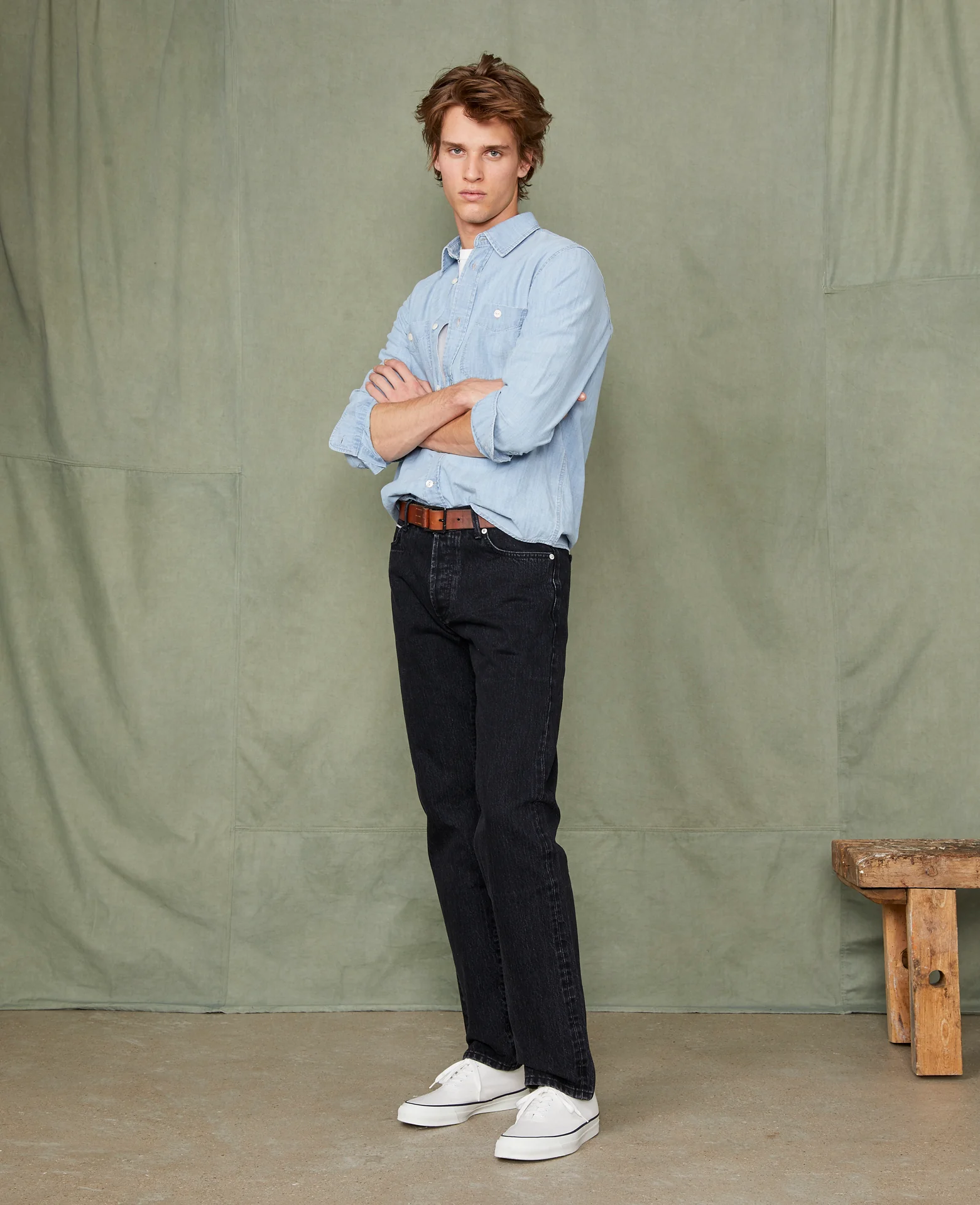 Regular fit denim